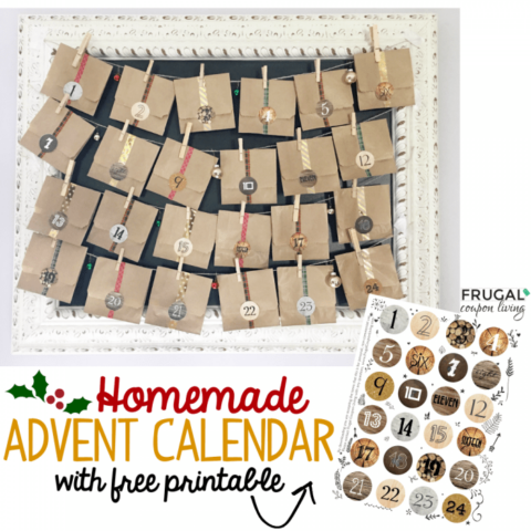 Image for Adorably Cute Advent Calendar Stickers Free Printable