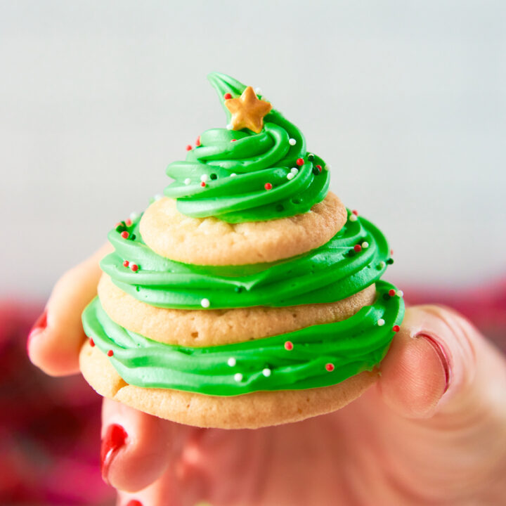 Image for Easy Stacked Sugar Cookie Christmas Trees