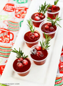 Holiday Cranberry Jello Shot Recipe