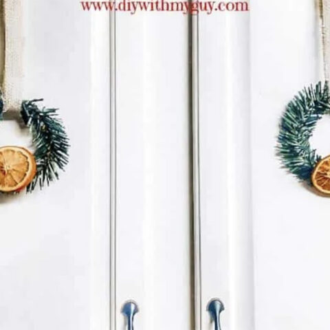 Image for DIY Mini Wreaths for Kitchen Cabinets For Christmas