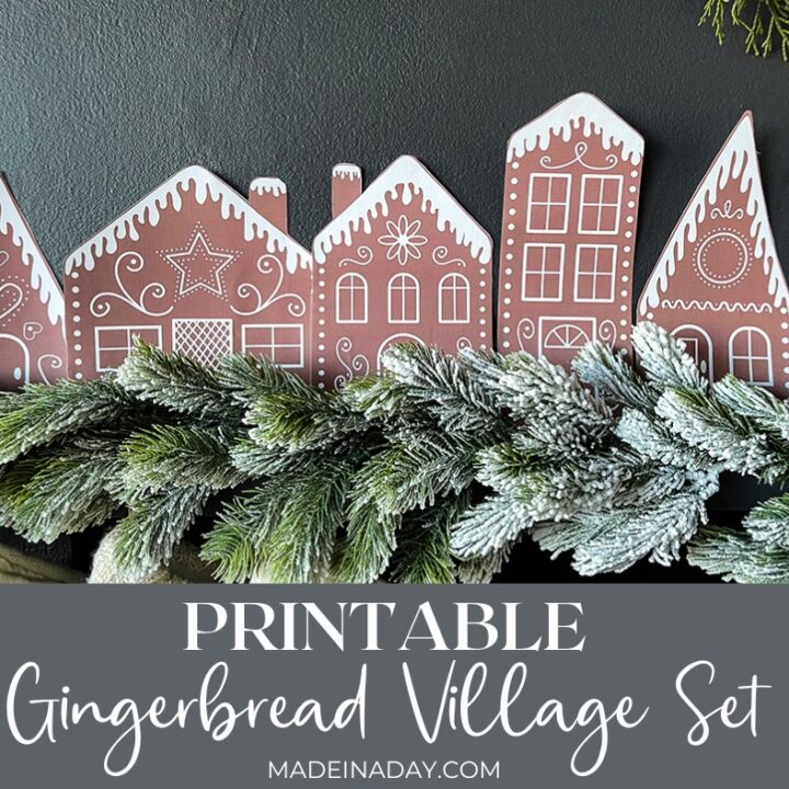 Image for Printable Gingerbread Village Houses