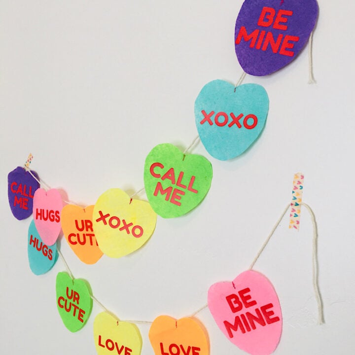 Image for DIY Conversation Heart Valentine Garland