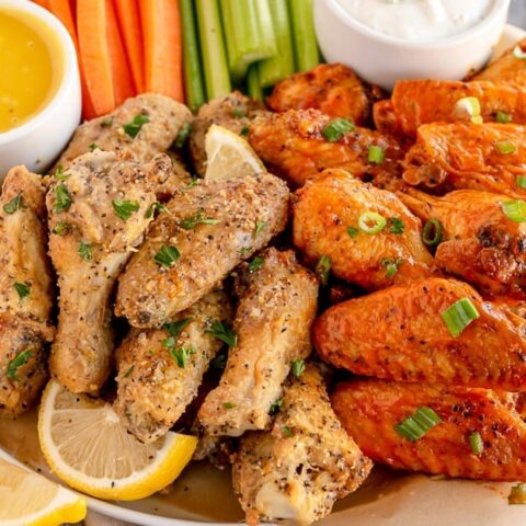 Image for Air Fryer Chicken Wings (Buffalo and Lemon Pepper)