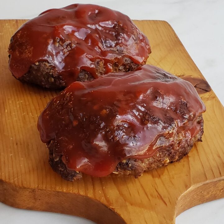 Image for Best Air Fryer Meatloaf with Tangy Sauce (Makes Two)