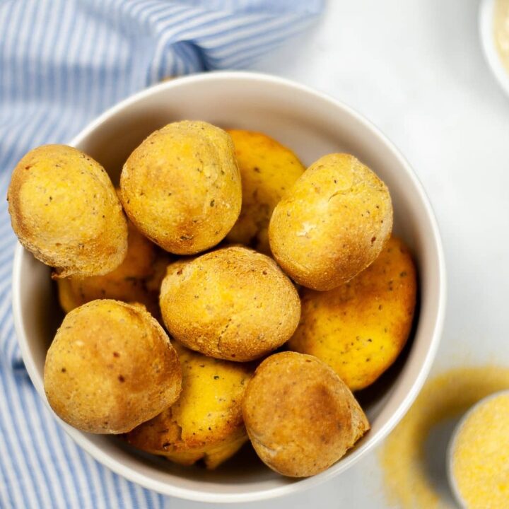 Image for Air Fryer Hush Puppies Recipe (+ Gluten-Free & Dairy-Free Options)