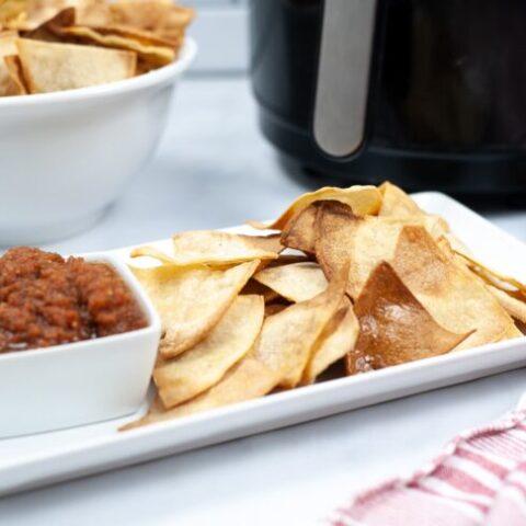 Image for Easy Air Fryer Tortilla Chips (3 Simple Ingredients)
