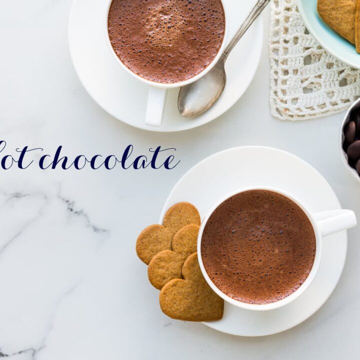 Image for Homemade dark hot chocolate with real chocolate
