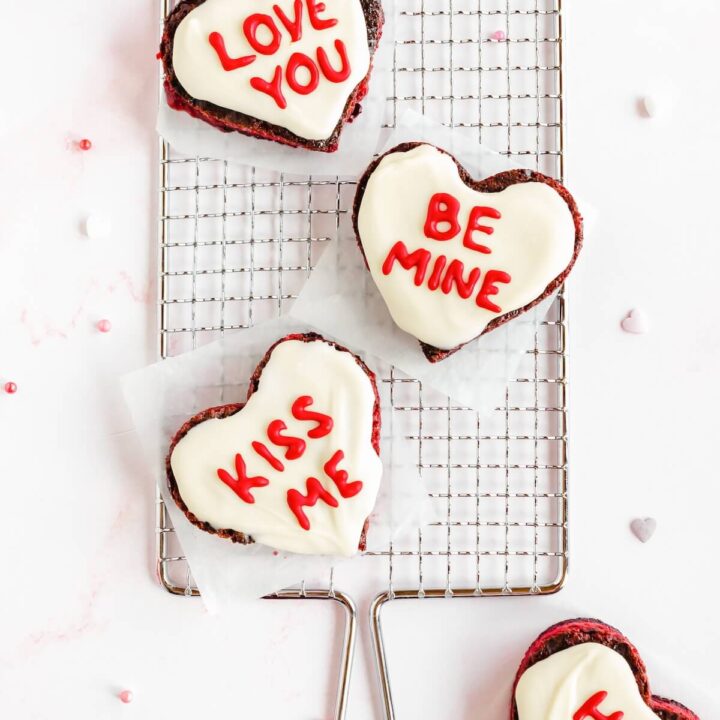 Image for Valentine's Cheesecake Brownie Hearts
