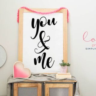 Image for You & Me | Free Love Printable