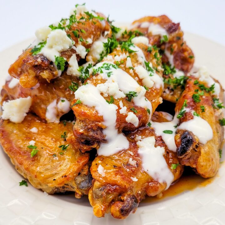 Image for The Most Delicious Air Fryer Chicken Wings (With Hot Honey!)
