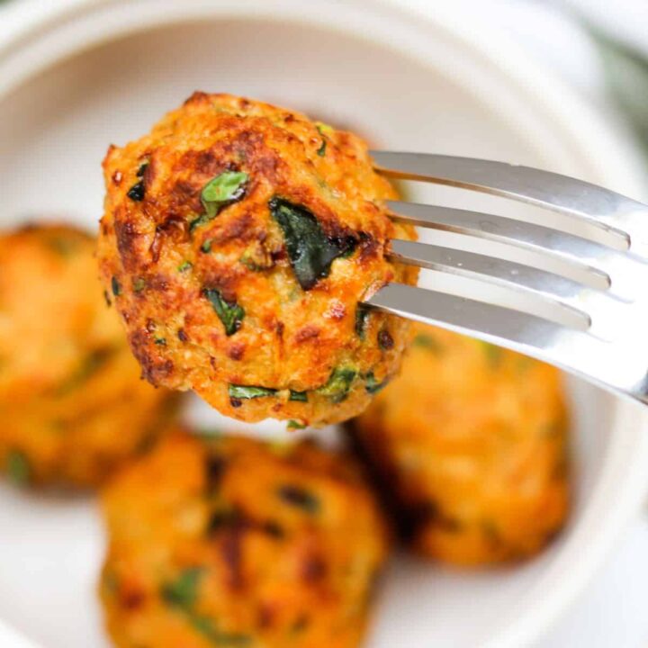 Image for Air Fryer Chicken Meatballs With Veggies