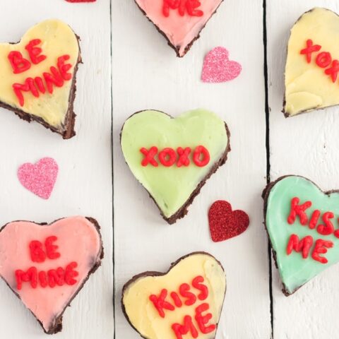 Image for Conversation Heart Brownies for Valentine's Day