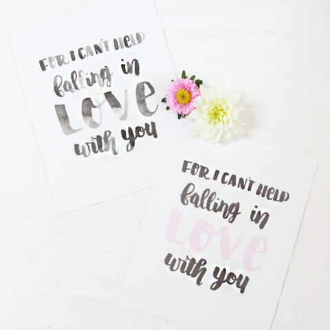 Image for Handlettered Love Printable