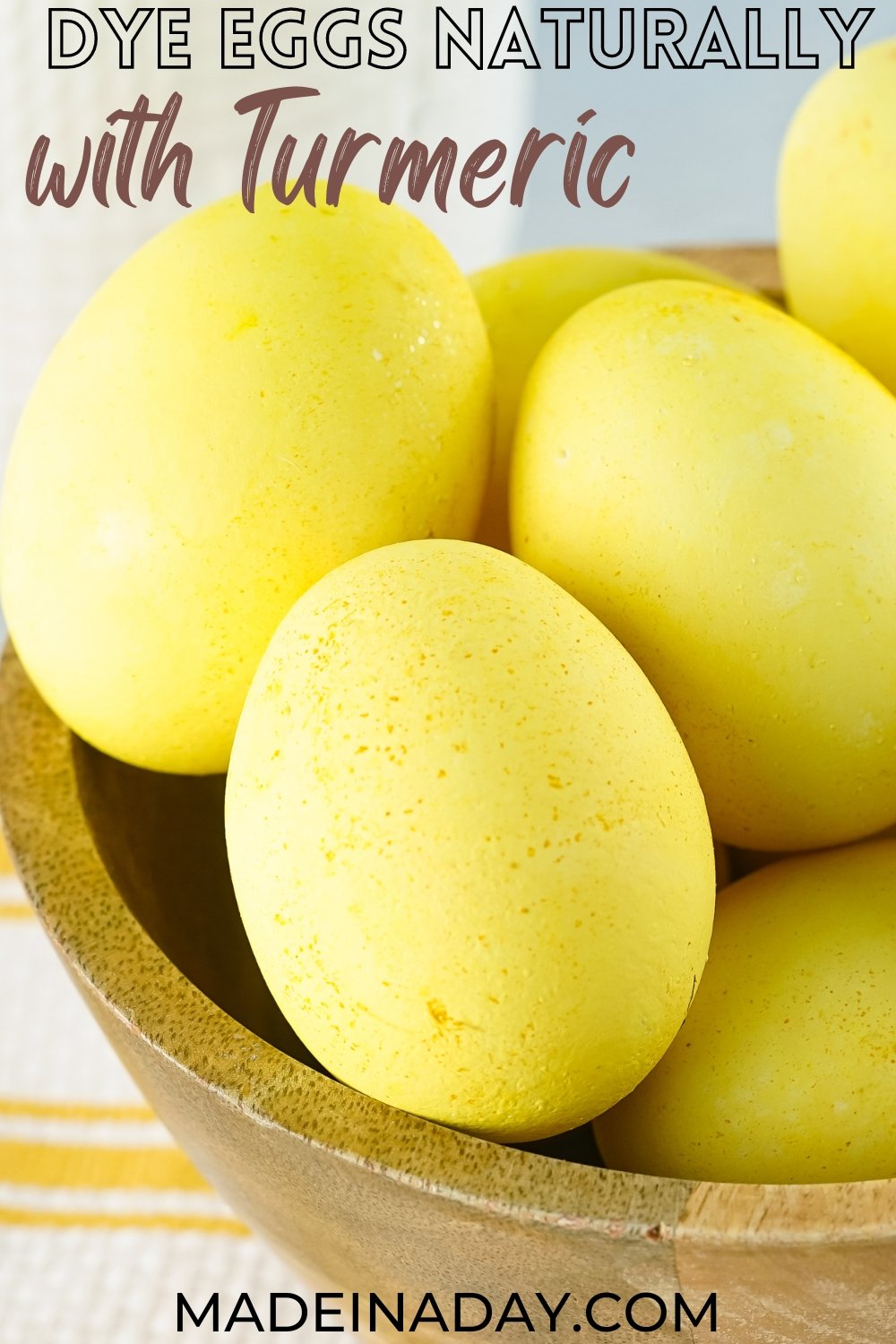 How To Dye Eggs Naturally With Turmeric Made In A Day