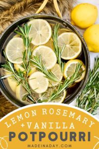 Lemon Rosemary Stovetop Potpourri