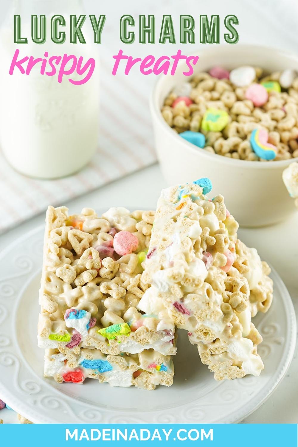 Lucky Charms Marshmallow Treats Recipe Made In A Day