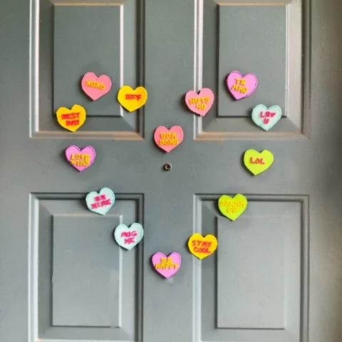 Image for DIY Conversation Hearts Magnets
