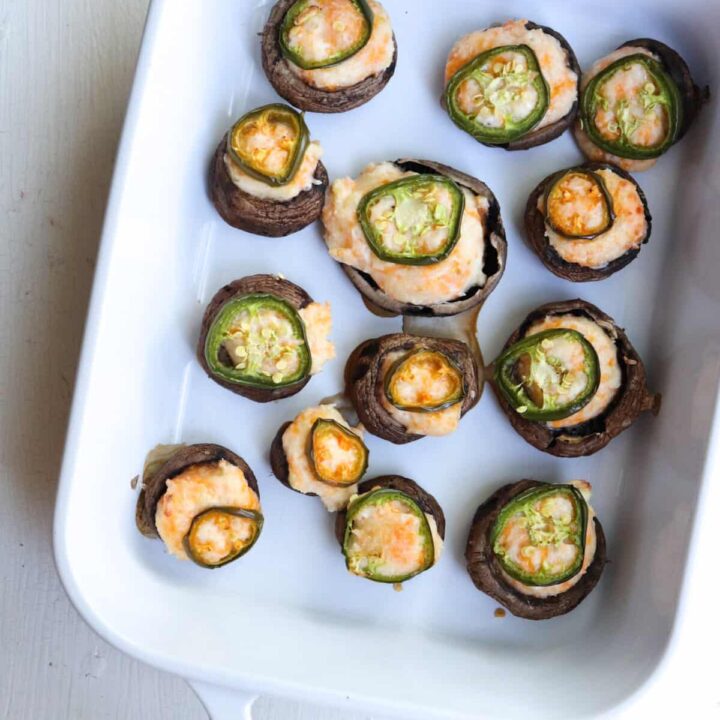 Image for Jalapeno Popper Stuffed Mushrooms with Cheese Cheese