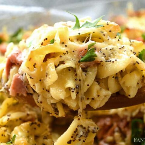 Image for Ham Casserole - Swiss Cheese & Noodle Bake - Fantabulosity