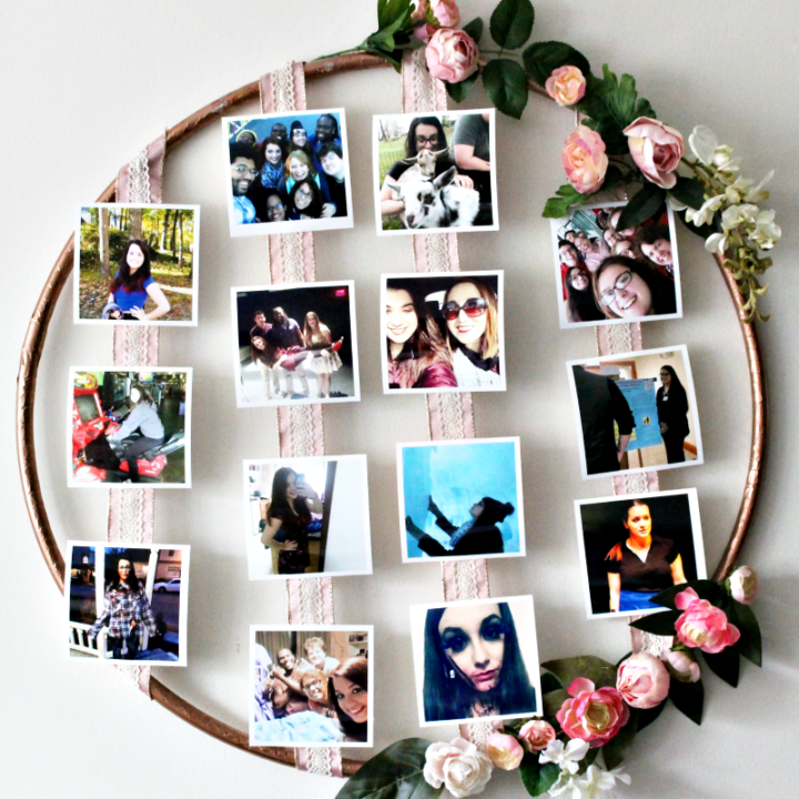 Image for How To Make A DIY Floral Photo Hoop