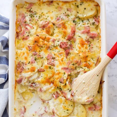 Image for Easy Scalloped Potatoes and Ham