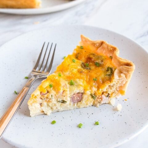 Image for Ham and Cheese Quiche {Easy Recipe!}