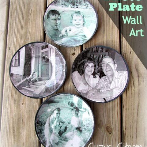 Image for Decoupage Photograph Plates- cool wall decor!