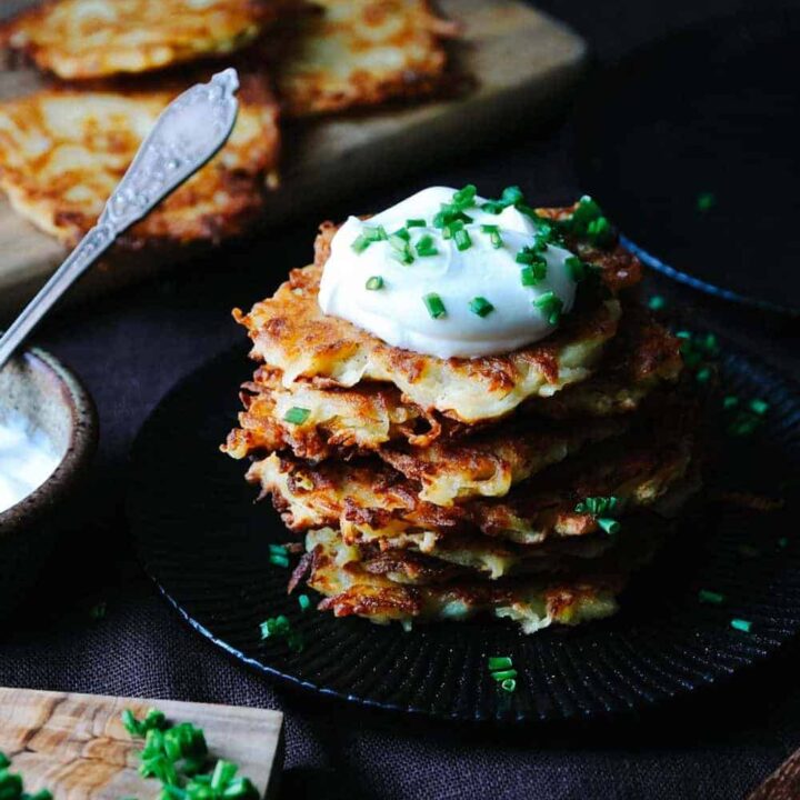 Image for Classic German Potato Pancakes with Onion - Kartoffelpuffer