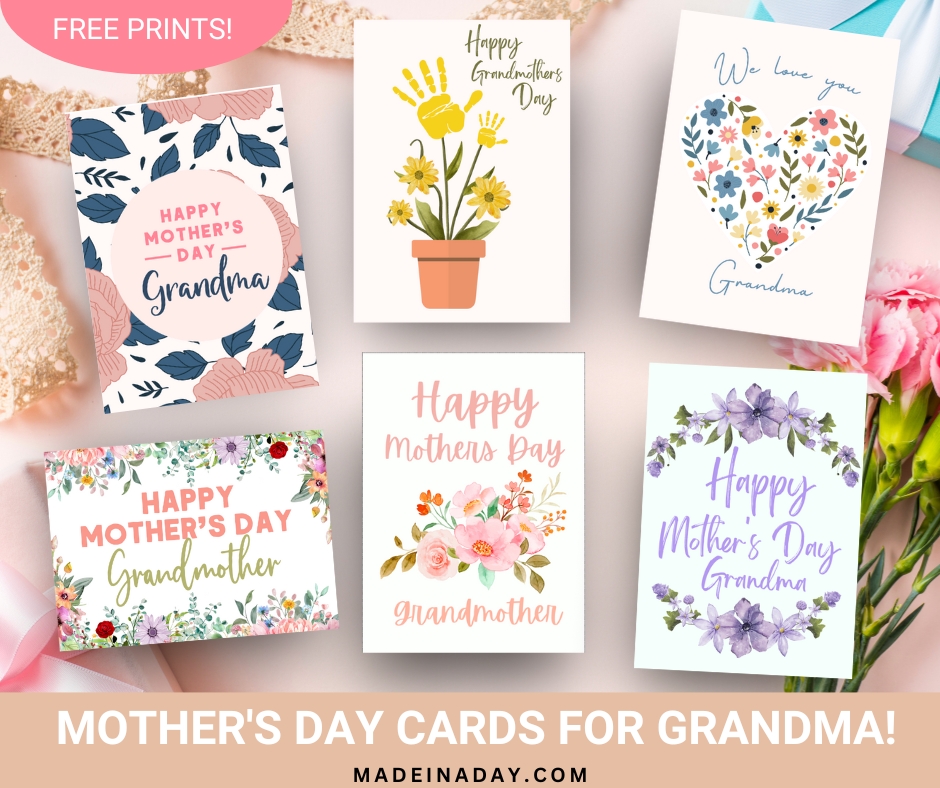 Free Printable Mothers Day Stickers For Grandmas