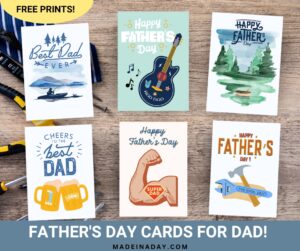 Printable Happy Fathers Day Cards