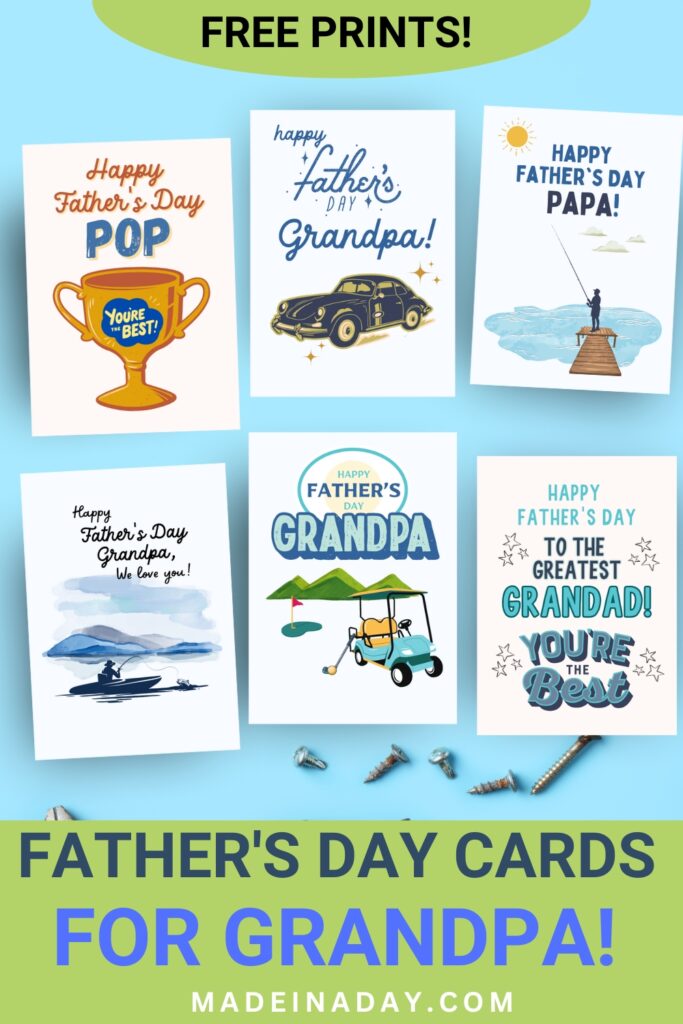 Printable Grandad Fathers Day Cards