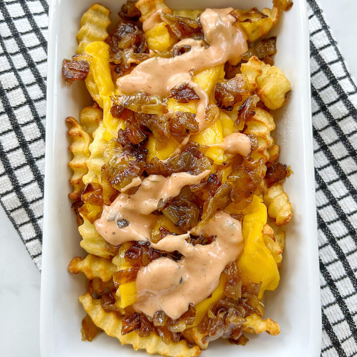 Image for Vegan Animal Style Fries (Copycat In N Out Recipe)