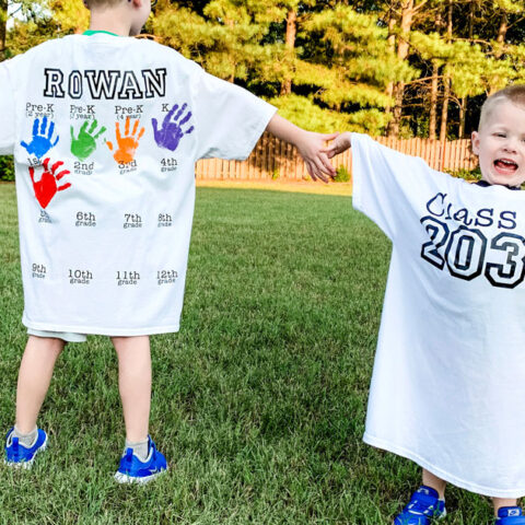 Image for Make a Back to School Shirt with Handprints for Every Grade!