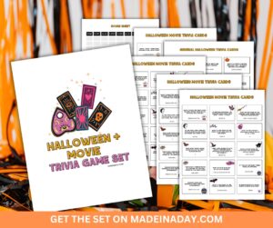 Halloween Movie Trivia Printable Game