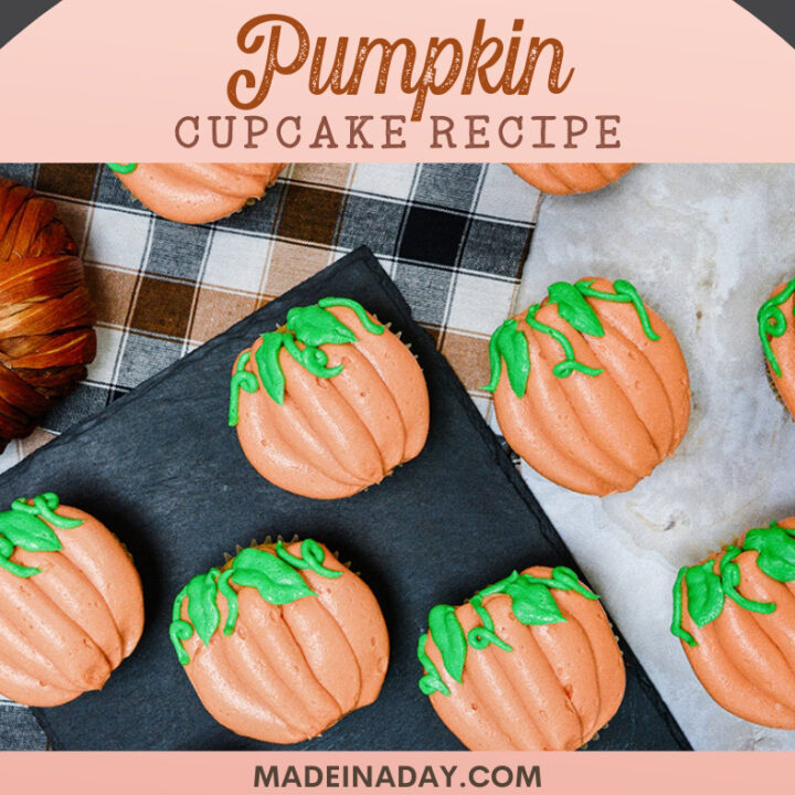Image for Sweet Fall Pumpkin Cupcakes Recipe