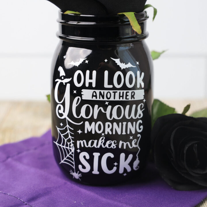 Image for Hocus Pocus Crafts {+FREE SVG} Sanderson Sisters Mason Jar DIY