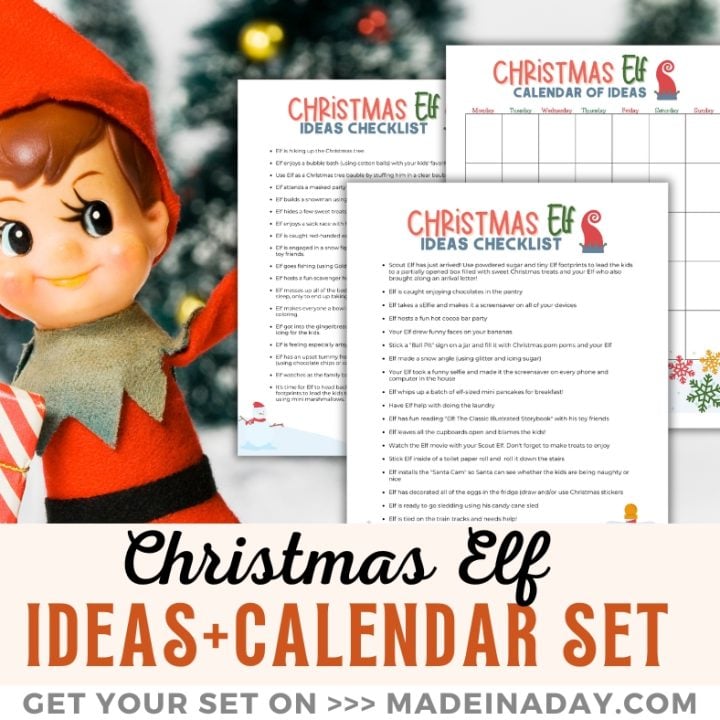 Image for Christmas Elf Hiding Ideas List Set
