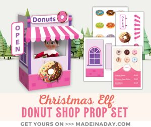 Christmas Elf Printable Donut Shop