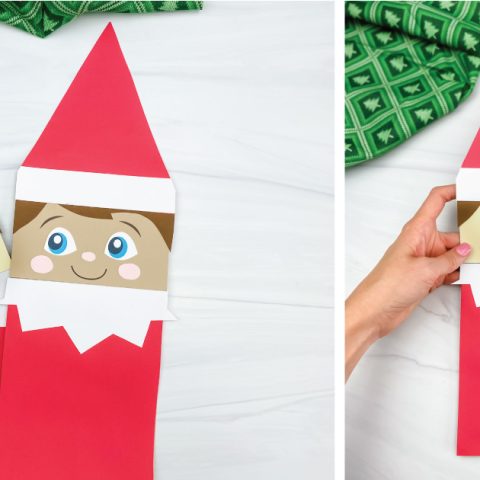 Image for Elf On The Shelf Paper Bag Puppet [Free Template]