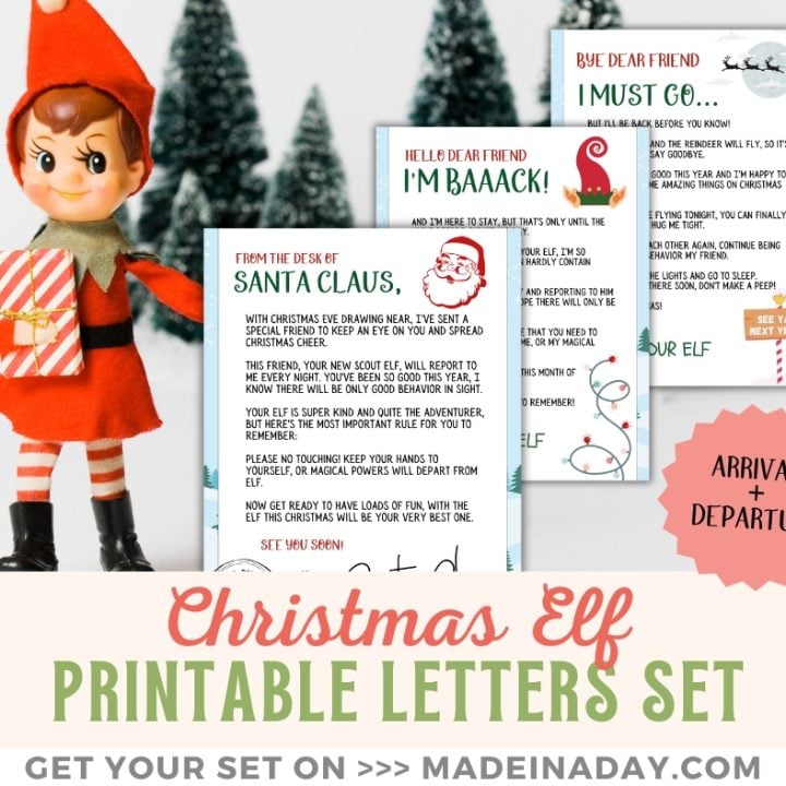 Image for Printable Elf on a Shelf Letter Set