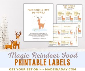 Magic Reindeer Food Poem and Tags