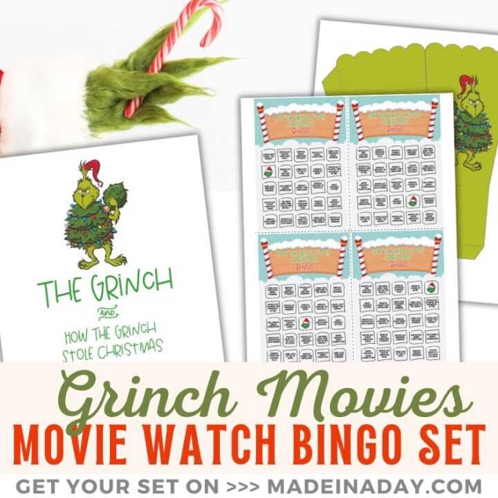 Image for Grinch Movies Printable Bingo Game Set