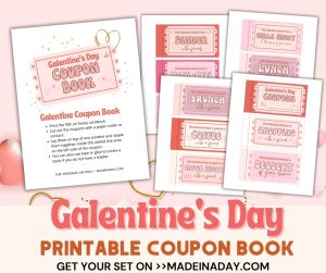 Galentines Day Printable Coupon Book
