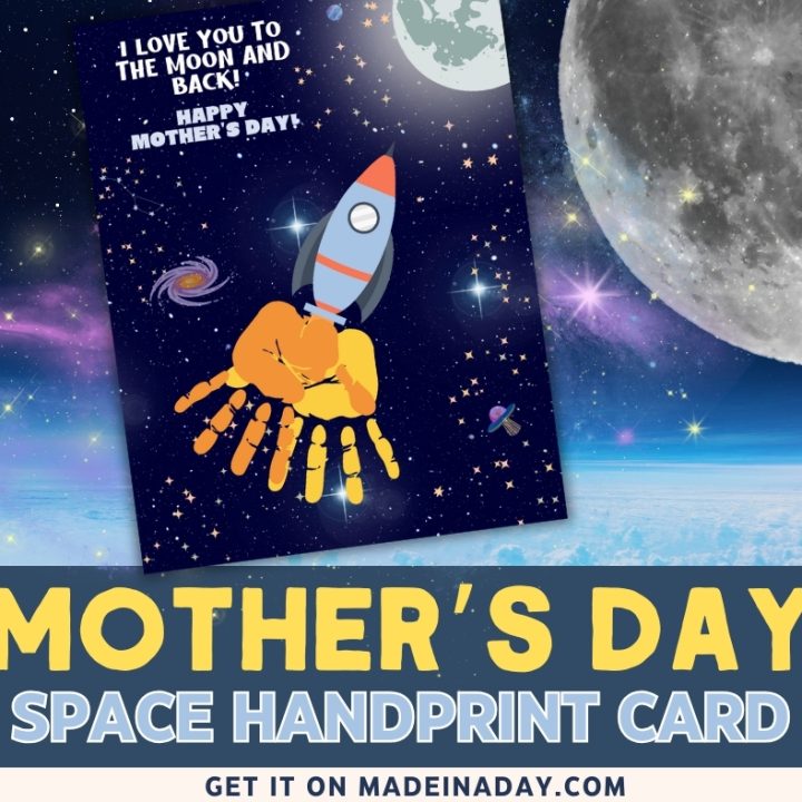Image for Rocket Handprint Art for Mothers Day