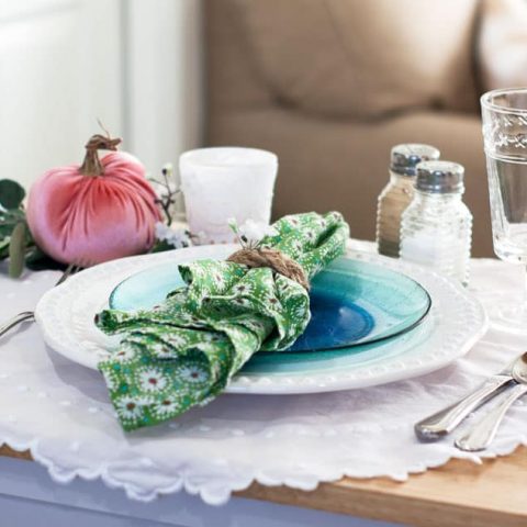 Image for 7 Elements of a Single Fall Tablescape, Table for One #2 -