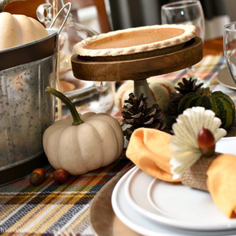 Image for Thanksgiving Tablescape with Traditional Fall Colors