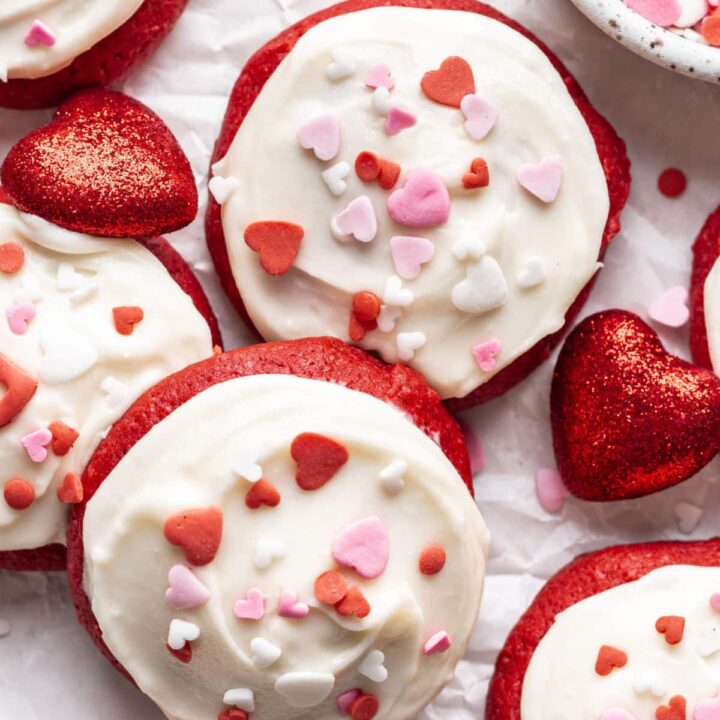 Image for Red Velvet Cookies with Cream Cheese Frosting