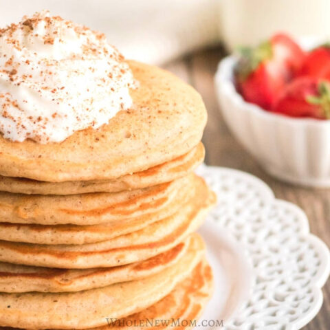 Image for Eggnog Pancakes: Gluten-Free with Vegan Option