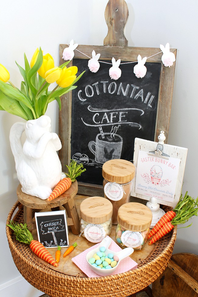 Image for Easter Hot Chocolate Bar Printables