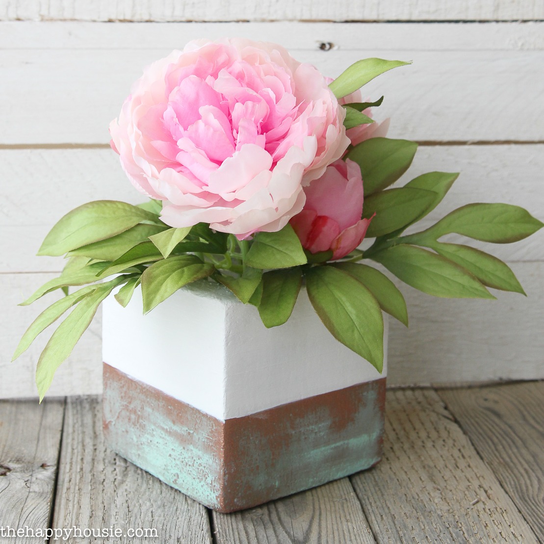Image for DIY Faux Copper Patina Vase Arrangement